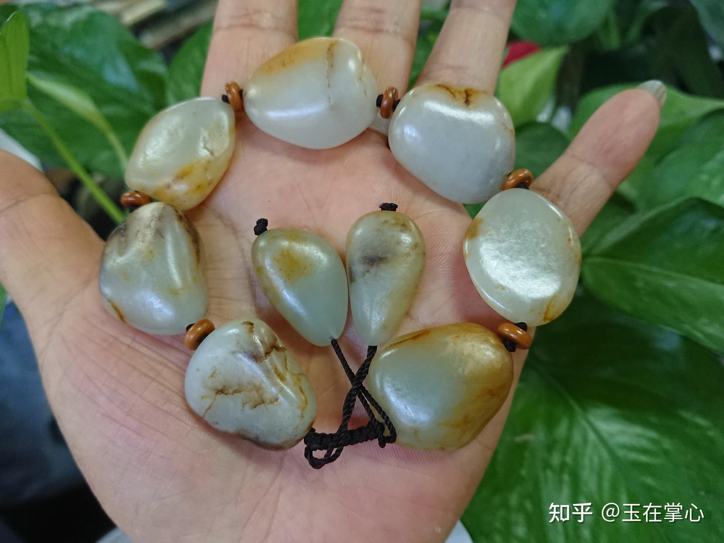 男款籽料原石手串，小千位